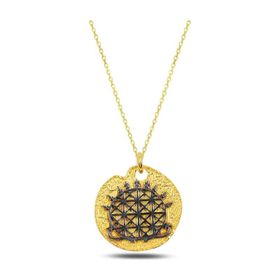 Enesstore 925 Ayar Gümüş Hitit Güneşi Kolye