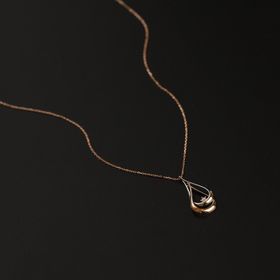 Engin Gold 14 Ayar Altın Damla Taşlı Kolye