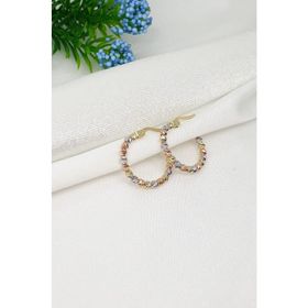 Engin Gold 14 Ayar Altın Dorika Halka Küpe