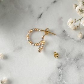 Engin Gold 14 Ayar Altın Dorika Küpe