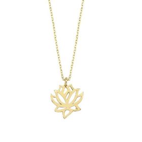 Engin Gold 14 Ayar Altın Lotus Çiçeği Kolye