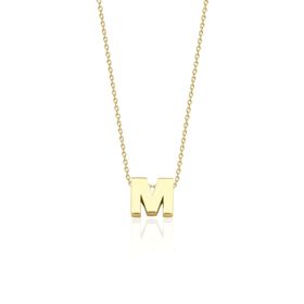 Engin Gold 14 Ayar Altın M Harfli Kolye