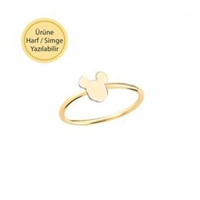 Engin Gold 14 Ayar Altın Mickey Mouse Yüzük