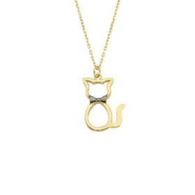 Engin Gold 14 Ayar Altın Mini Kedi Kolye
