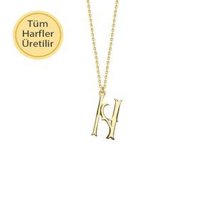 Engin Gold 14 Ayar Altın N Harfli Kolye