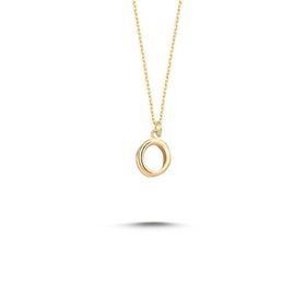 Engin Gold 14 Ayar Altın O Harfli Kolye