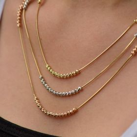 Engin Gold 14 Ayar Altın Renkli Dorika Kolye