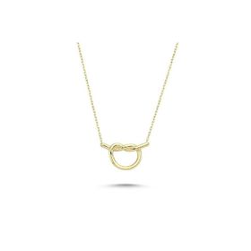 Engin Gold 14 Ayar Altın Sade Aşk Düğümü Kolye