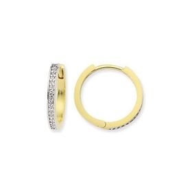 Engin Gold 14 Ayar Altın Sırataşlı Küpe
