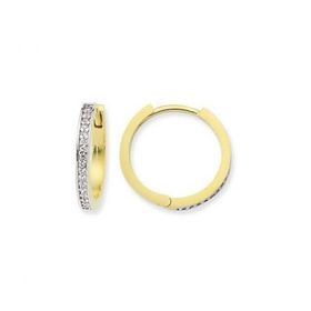 Engin Gold 14 Ayar Altın Sırataşlı Küpe