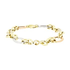 Engin Gold 14 Ayar Altın Taşlı Bileklik