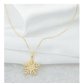 Engin Gold 14 Ayar Altın Taşlı KarTanesi Kolye