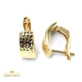 Engin Gold 14 Ayar Altın Taşsız Küpe