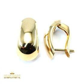 Engin Gold 14 Ayar Altın Taşsız Küpe