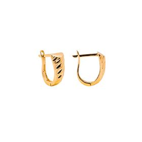 Engin Gold 14 Ayar Altın Taşsız Küpe
