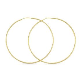Engin Gold 14 Ayar Sade Altın Halka Küpe