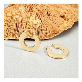 Engin Gold 14k Altın Halka Küpe