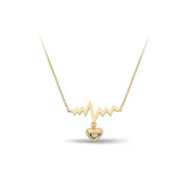 Engin Gold 14k Altın Kalp Atışı Kolye