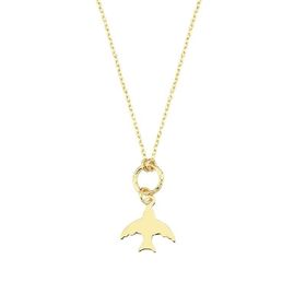 Engin Gold 14k Altın Kuş Figürlü Kolye