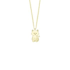 Engin Gold 14k Altın Minik Kedi Kolye