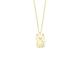 Engin Gold 14k Altın Minik Kedi Kolye