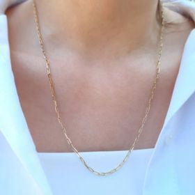 Engin Gold 14k Altın Minimal Ataç Zincir Kolye
