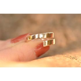 Engin Gold 14K Altın Sade Eklem Yüzük
