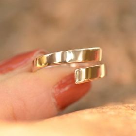 Engin Gold 14K Altın Sade Eklem Yüzük
