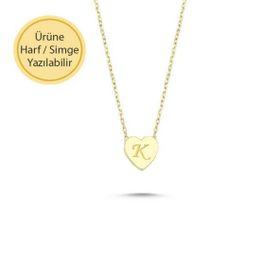 Engin Gold 14k Altın Sade Kalp Kolye