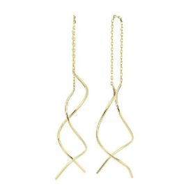Engin Gold 14k Altın Sallantılı Burgu Küpe