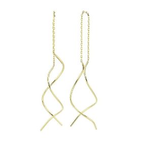 Engin Gold 14k Altın Sallantılı Burgu Küpe