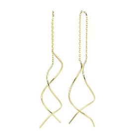 Engin Gold 14k Altın Sallantılı Burgu Küpe