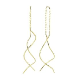 Engin Gold 14k Altın Sallantılı Burgu Küpe