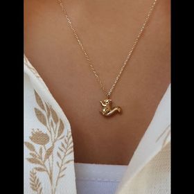 Engin Gold 14k Altın Sincap Figürlü Kolye