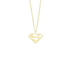 Engin Gold 14k Altın Superman Kolye