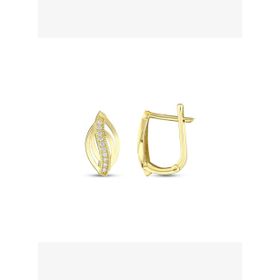 Engin Gold 14K Altın Taşlı Küpe