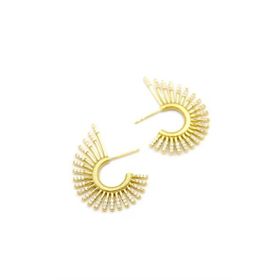 Engin Gold 14K Altın Taşlı Küpe
