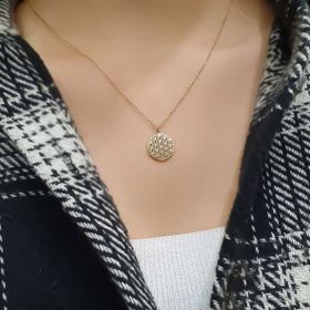 Engin Gold 14k Altın Yaşam Çiçeği Kolye