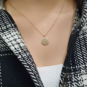 Engin Gold 14k Altın Yaşam Çiçeği Kolye