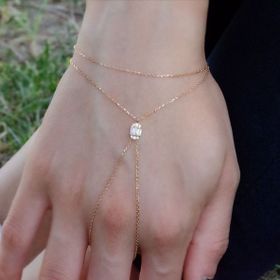 Engin Gold 14K Baget Taşlı Altın Şahmeran Bileklik