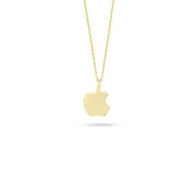 Engin Gold 14k Sade Altın Apple Kolye