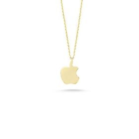 Engin Gold 14k Sade Altın Apple Kolye