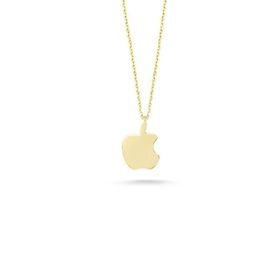 Engin Gold 14k Sade Altın Apple Kolye