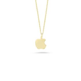 Engin Gold 14k Sade Altın Apple Kolye