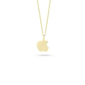 Engin Gold 14k Sade Altın Apple Kolye