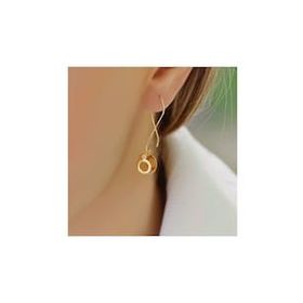 Engin Gold 14k Sallantılı Sarı Altın Küpe