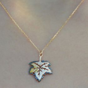 Engin Gold 14K Sarı Altın Yaprak Kolye