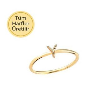 Engin Kuyumculuk 14 Ayar Altın Y Harf Yüzük