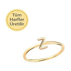 Engin Kuyumculuk 14 Ayar Altın Z Harfli Yüzük