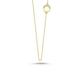 Engin Kuyumculuk 14 Ayar Sade Altın Halka Zincir Kolye